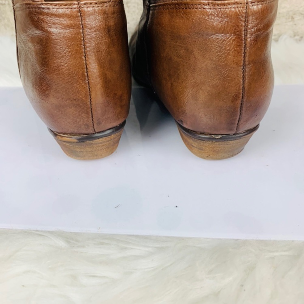 Steve Madden Creation Tan Brown Leather Boots 6M - Picture 5 of 8